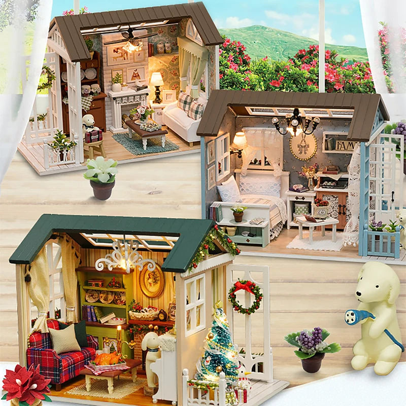 ELMAS Creative Miniature Dollhouse Kit with Furniture - Al Masam Stationery LLC