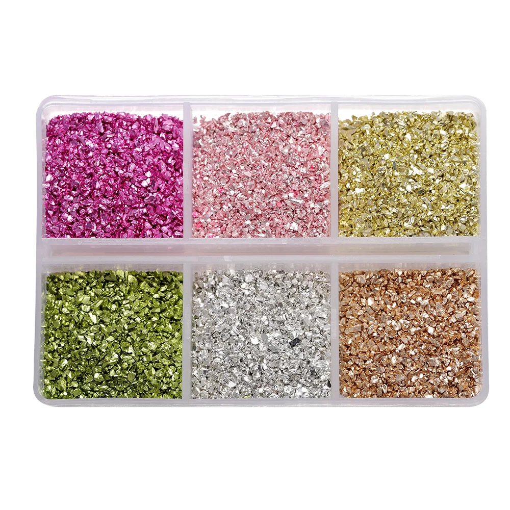 ELMAS Crushed Glass Stones for DIY Resin Crafts & Nail Art - Al Masam Stationery LLC