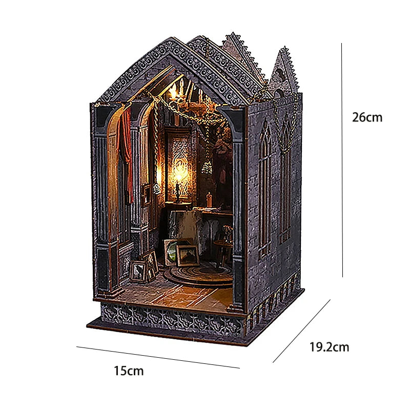 ELMAS Creative 3D Puzzle Dollhouse Bookshelf Set - Al Masam Stationery LLC