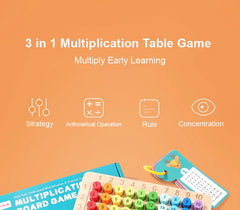 ELMAS - 99 Multiplication Board Game for Kids Learning