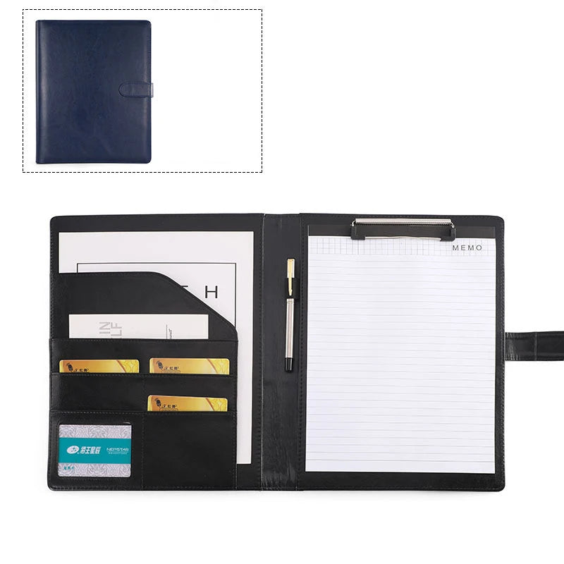 ELMAS Premium Leather A4 Portfolio Organizer Folder - Al Masam Stationery LLC