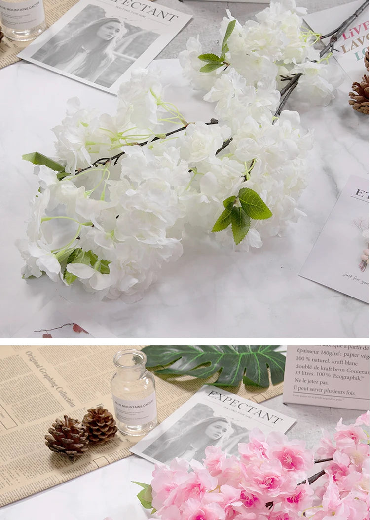 ELMAS Elegant Cherry Blossom Silk Branch Decor - Al Masam Stationery LLC