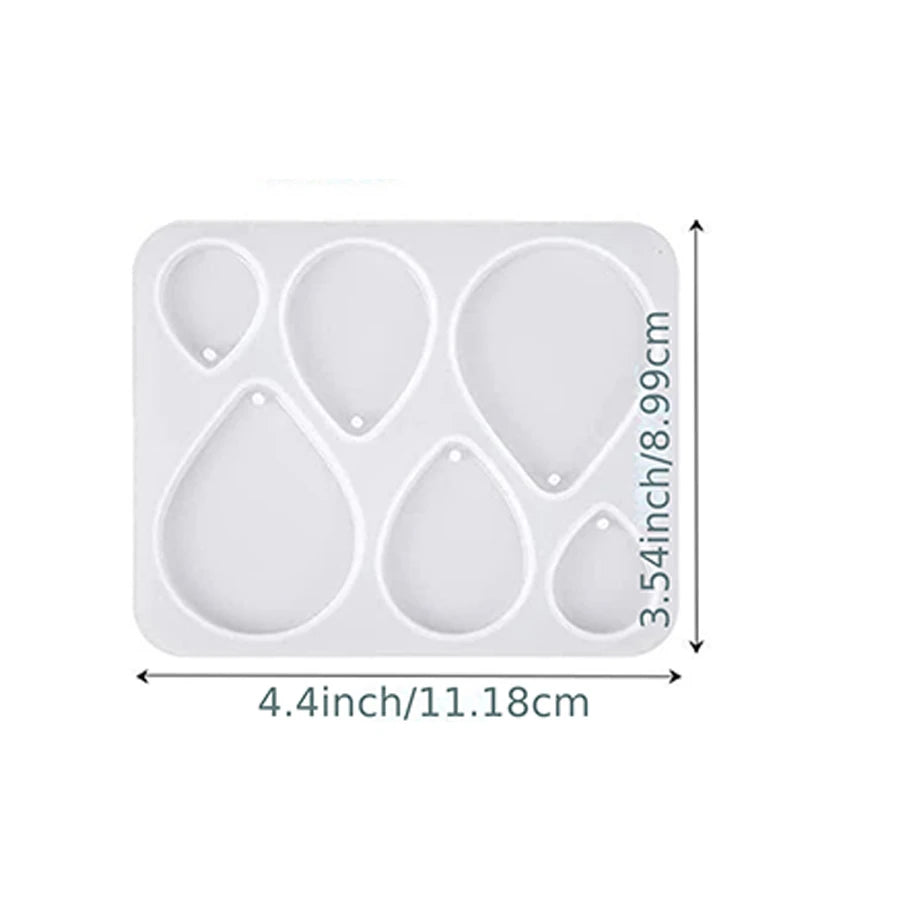 ELMAS DIY Square Earrings Molds for Crystal Jewelry Making - Al Masam Stationery LLC