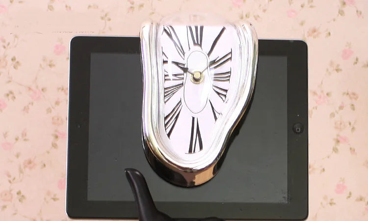 ELMAS Surreal Melting Wall Clock - Dali Inspired Decor - Al Masam Stationery LLC