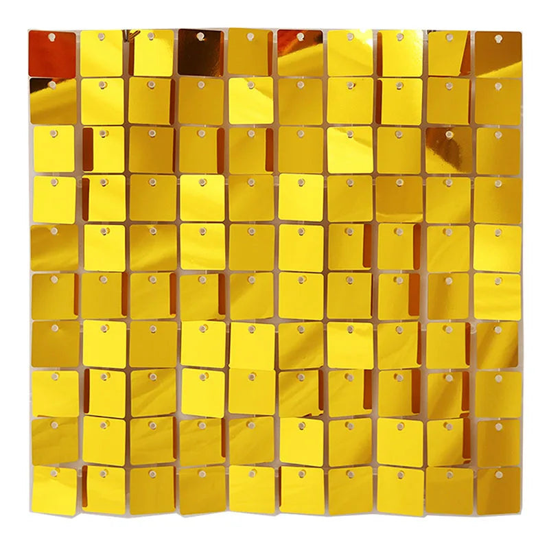 ELMAS Gold Square Glitter Sequins Wall Panels 120*180cm - Al Masam Stationery LLC