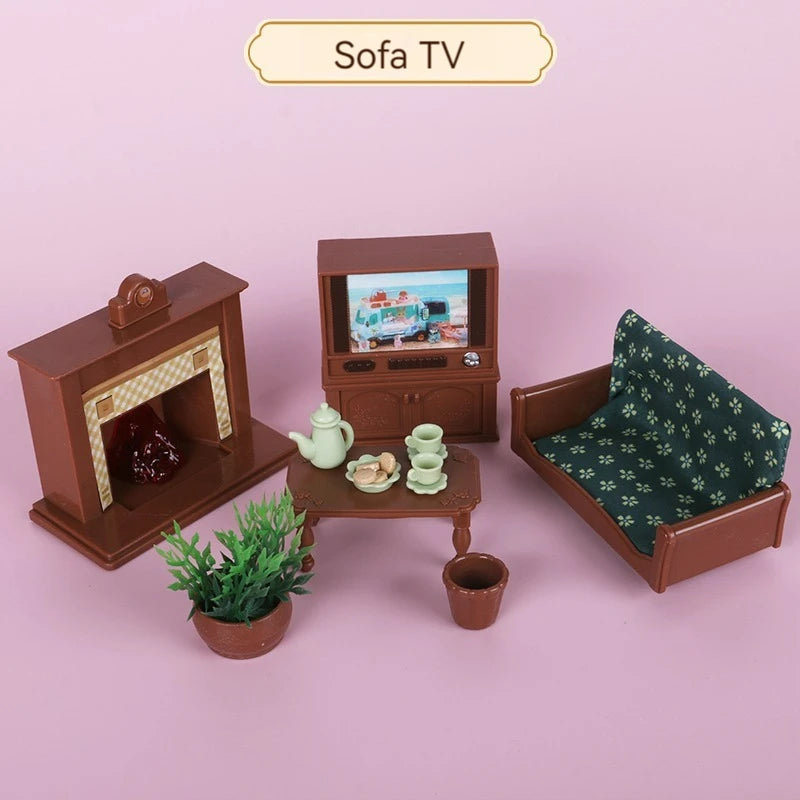 ELMAS Enchanted Forest Animal Family Dollhouse Set - Al Masam Stationery LLC