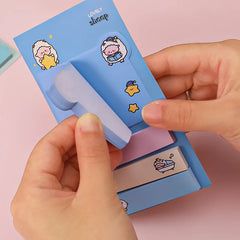 ELMAS Cute Kawaii Animal Sticky Notes & Memo Pad Set