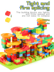 ELMAS Creative Marble Run Building Blocks Set