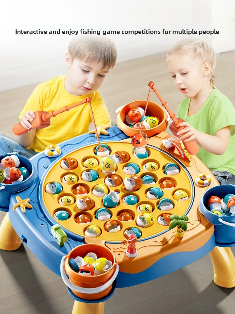 ELMAS Kids Magnetic Fishing Play Toy with Music Fun - Al Masam Stationery LLC