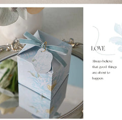 ELMAS Gift Boxes Wedding Favors Gardenia Flower Box