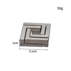 ELMAS Lock Puzzles Classic IQ Metal Brain Teaser Game - Al Masam Stationery LLC