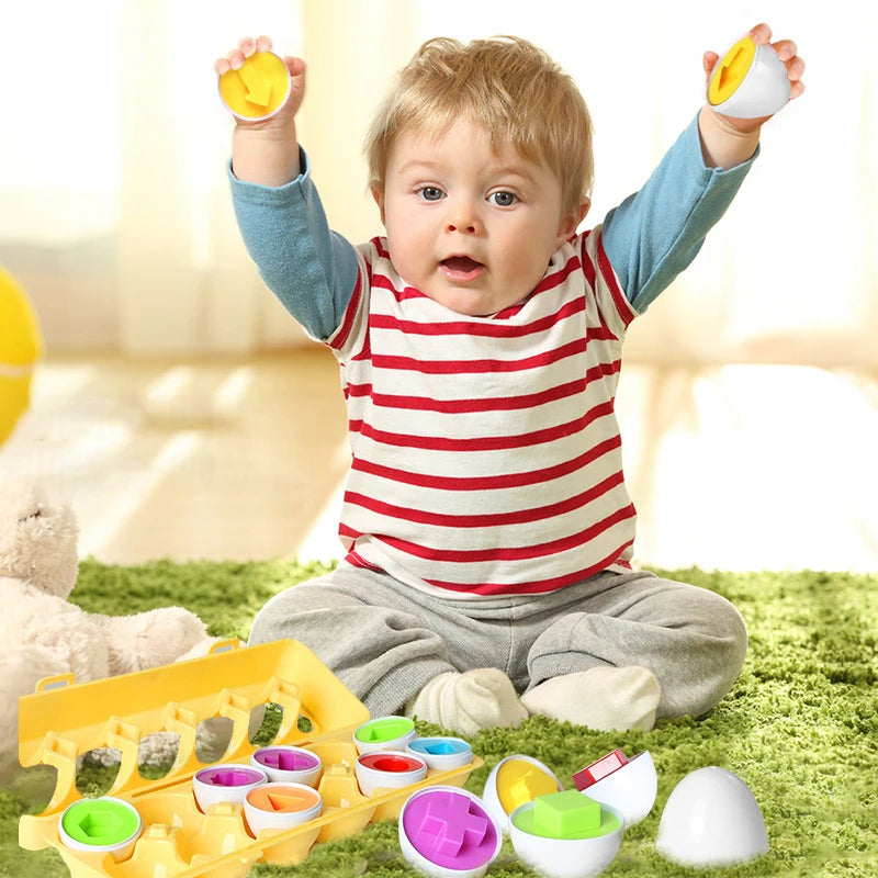 ELMAS Kids Shape Matching Smart Eggs Educational Toy - Al Masam Stationery LLC