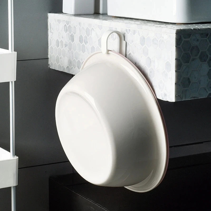 ELMAS Double Layer Wall Hanging Washbasin Hook Rack - Al Masam Stationery LLC
