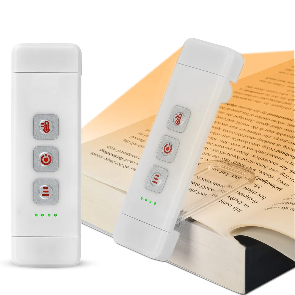 ELMAS Clip-On LED Bookmark Light with Timer & USB Rechargeable - Al Masam Stationery LLC