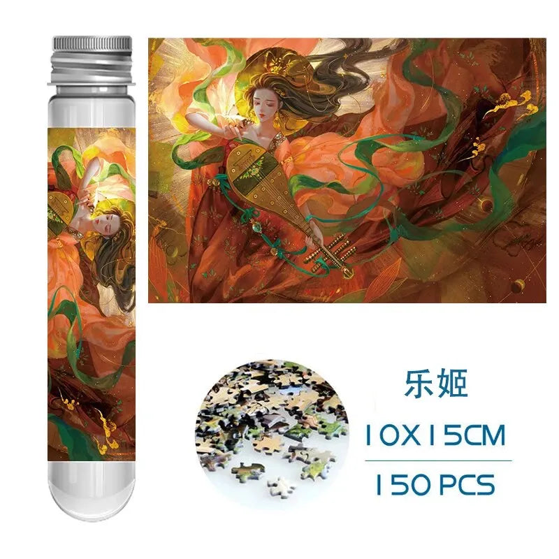 ELMAS Mini Test Tube Jigsaw Puzzle 150pcs Chinese Art - Al Masam Stationery LLC