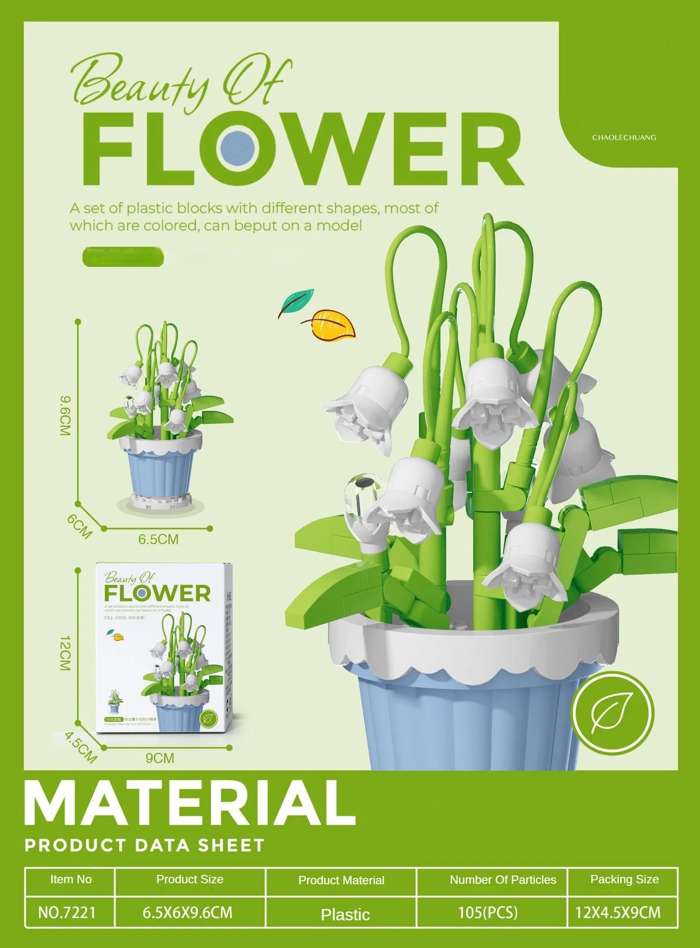 ELMAS DIY Flower Building Blocks - Creative Potted Decor - Al Masam Stationery LLC
