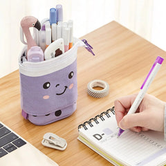 ELMAS Cute Milk Tea Pencil Case - Stylish Stationery Holder