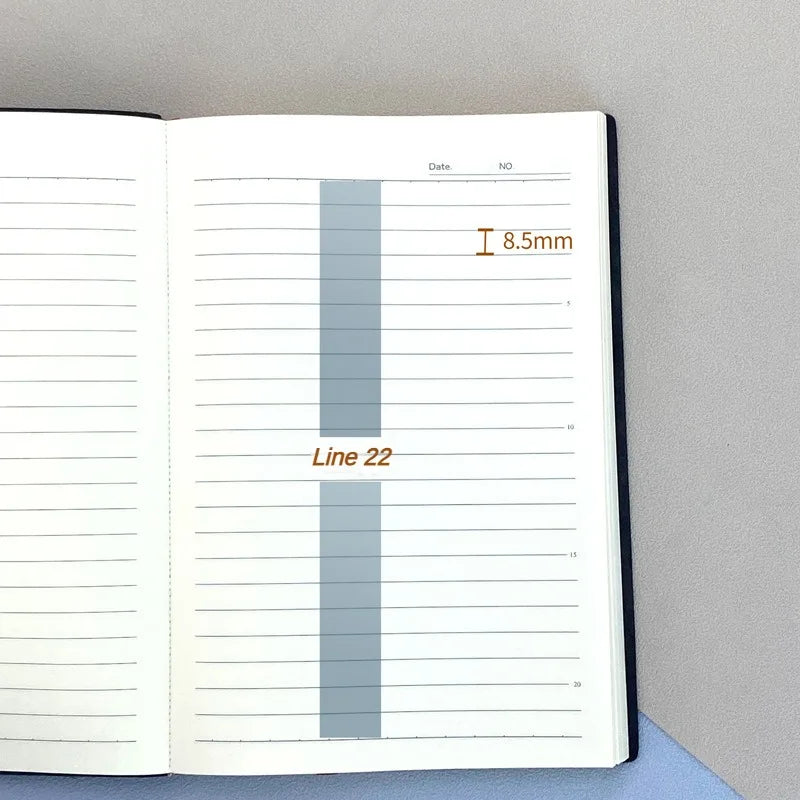 ELMAS A5 Leather Book Skin Notepad for Business Use - Al Masam Stationery LLC