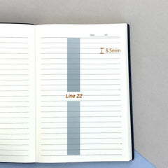 ELMAS A5 Leather Book Skin Notepad for Business Use - Al Masam Stationery LLC