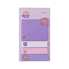 ELMAS Cute Kawaii Animal Sticky Notes & Memo Pad Set