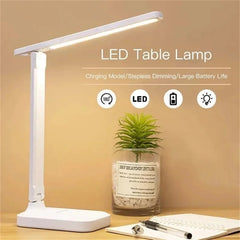 ELMAS Touch Dimmable LED Foldable Desk Lamp with USB Charging