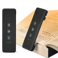 ELMAS Clip-On LED Bookmark Light with Timer & USB Rechargeable