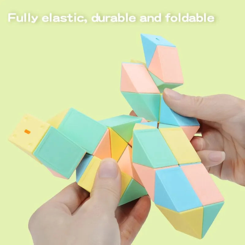 ELMAS Magic Snake Cube Blocks 3D Puzzle STEM Toy - Al Masam Stationery LLC