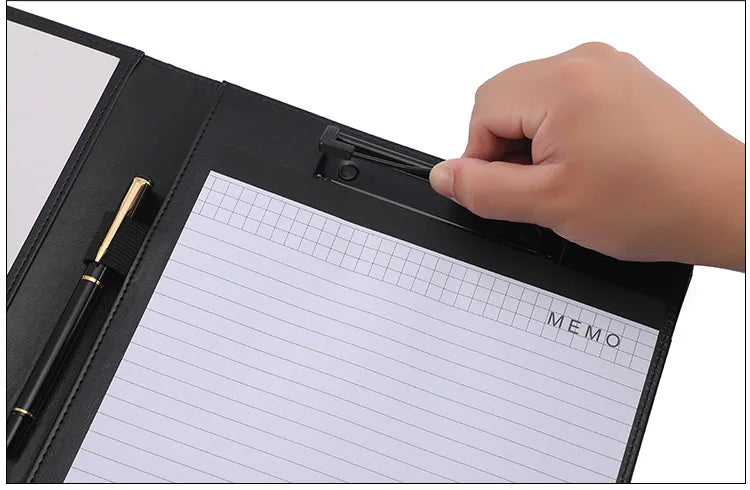 ELMAS Premium Leather A4 Portfolio Organizer Folder - Al Masam Stationery LLC