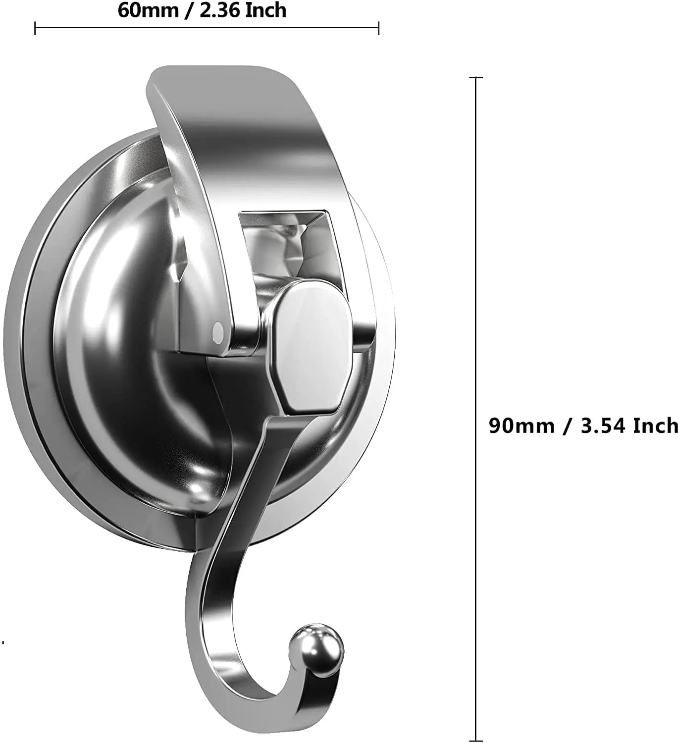 ELMAS Super Suction Cup Hooks for Shower and Kitchen - Al Masam Stationery LLC