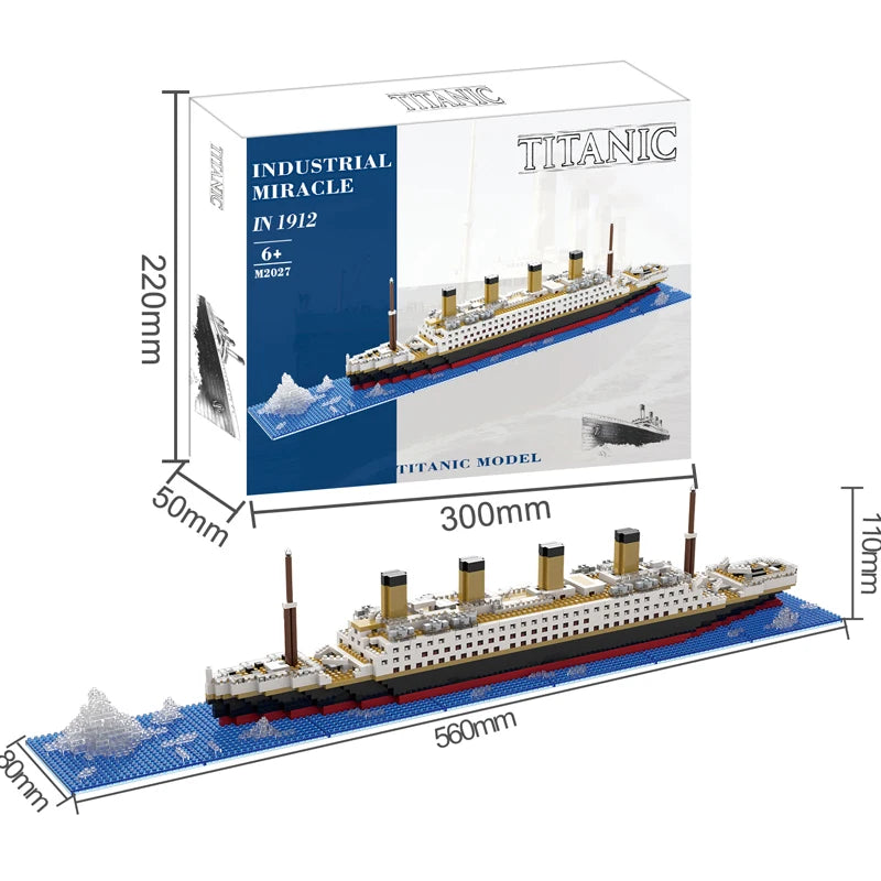 ELMAS Titanic Building Block Puzzle Toy for Kids - Al Masam Stationery LLC