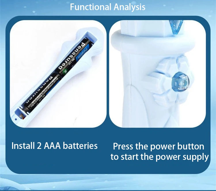 ELMAS Magical Snow Princess Wand with Lights & Sounds - Al Masam Stationery LLC