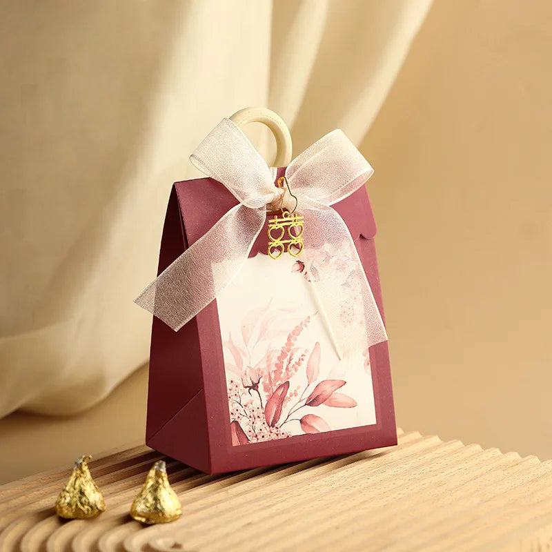 ELMAS Elegant 10/20/50Pcs Paper Gift Boxes With Ribbons - Al Masam Stationery LLC