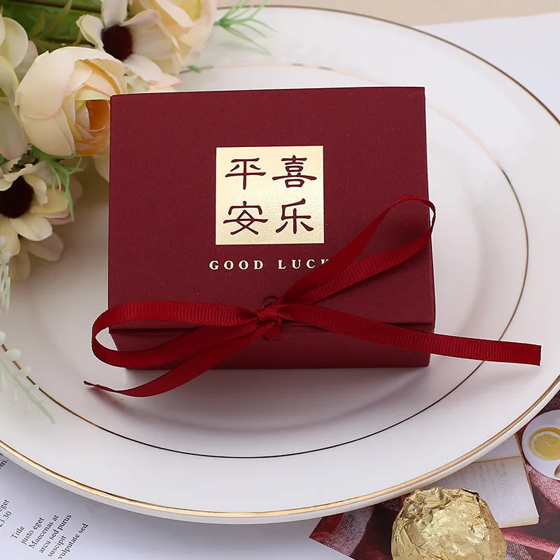 ELMAS Golden Rose Wedding Favors 10-100 Pcs Candy Box - Al Masam Stationery LLC