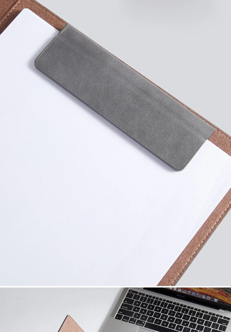 ELMAS Executive A4 Leather Padfolio Organizer Clipboard - Al Masam Stationery LLC