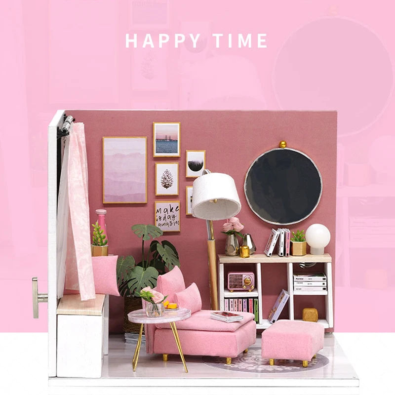 ELMAS Creative Mini Dollhouse 3D Puzzle Kit for Home Decor - Al Masam Stationery LLC