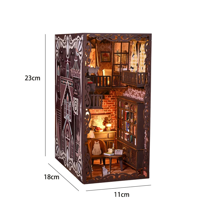 ELMAS Creative 3D Puzzle Dollhouse Bookshelf Set - Al Masam Stationery LLC