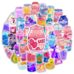 ELMAS Cute Drink Aesthetic Stickers for Personalization