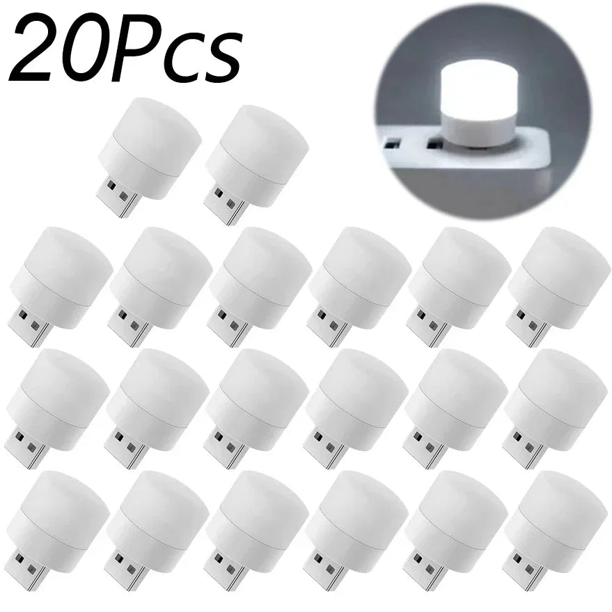 ELMAS Mini USB Night Light Warm White Eye Protection Bulb - Al Masam Stationery LLC