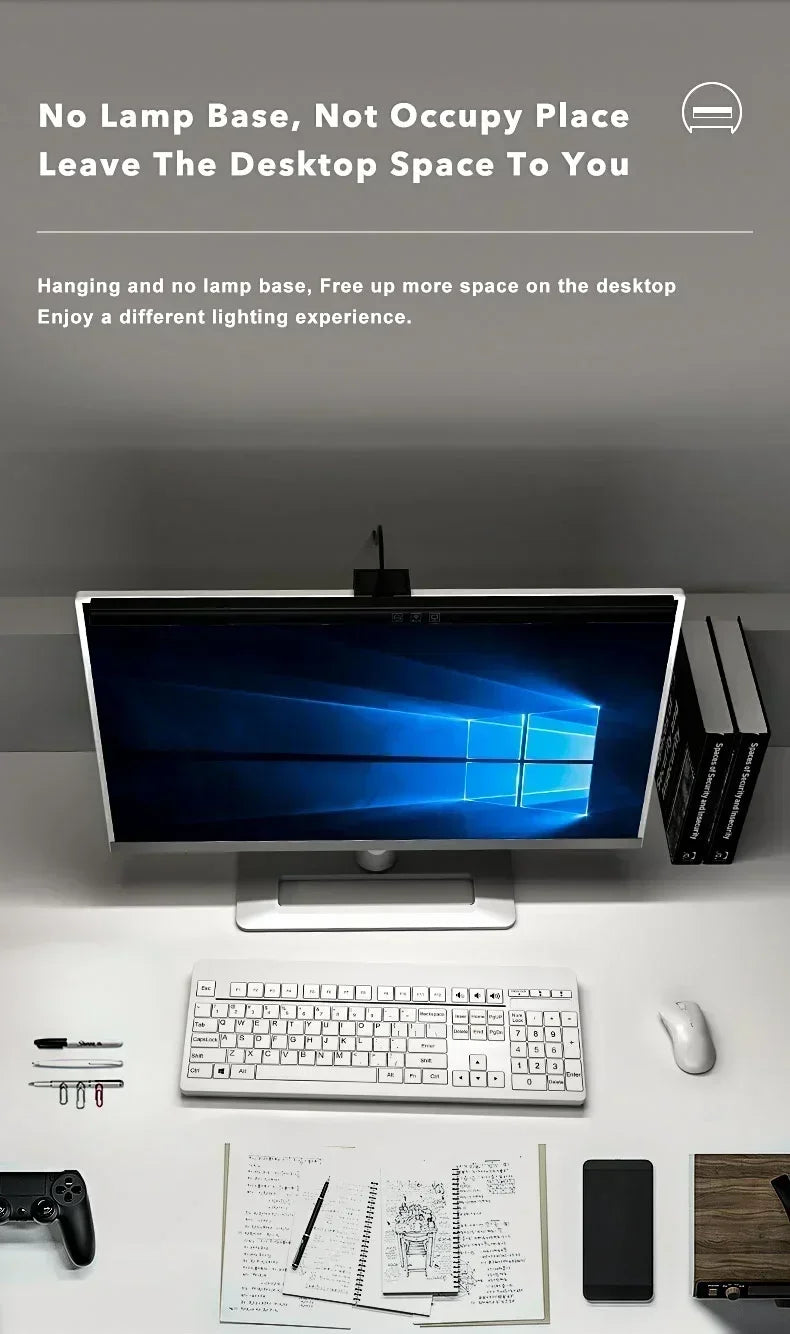 ELMAS Modern LED Desk Lamp with Dimmable Light & USB Plug - Al Masam Stationery LLC