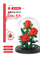 ELMAS Creative Flower Bouquet Building Block Set