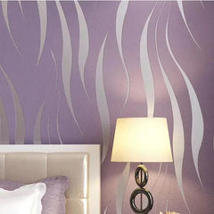 ELMAS Modern Luxury 3D Geometry Wallpaper Silver Grey - Al Masam Stationery LLC