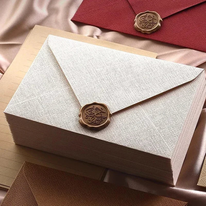 ELMAS 10pcs Window Envelopes for DIY Gift Packaging - Al Masam Stationery LLC