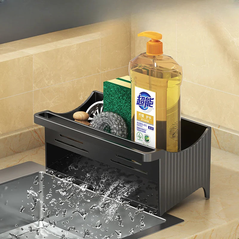 ELMAS Automatic Drainage Sink Storage Rack Organizer - Al Masam Stationery LLC