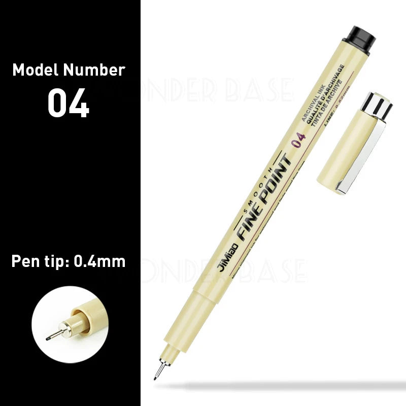 ELMAS 12 Nib Micron Ink Markers for Precision Art - Al Masam Stationery LLC