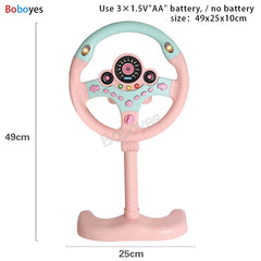 ELMAS Infant Shining Electric Steering Wheel Toy for Kids - Al Masam Stationery LLC