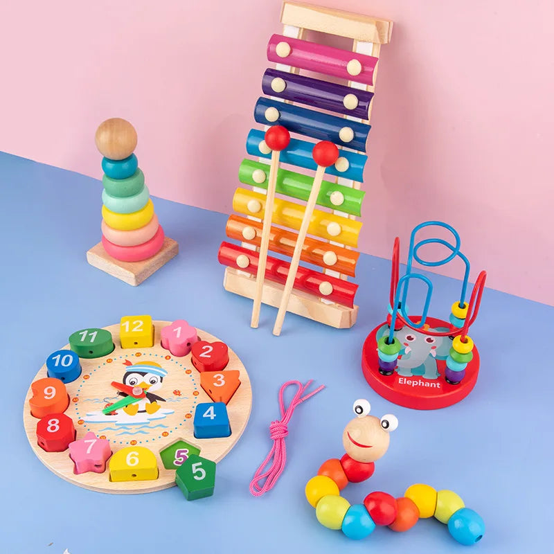 ELMAS Montessori Wooden Puzzles for Kids Early Learning - Al Masam Stationery LLC