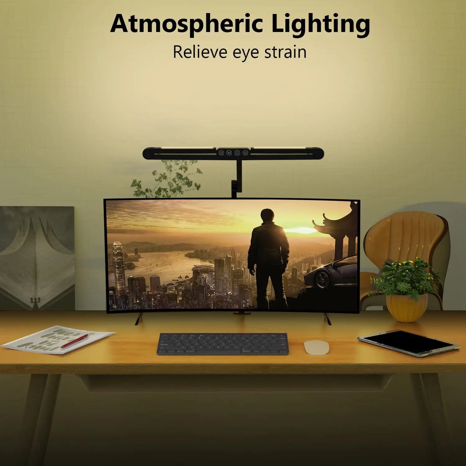 ELMAS Ultra Bright Touch Control Desk Lamp with Clamp - Al Masam Stationery LLC