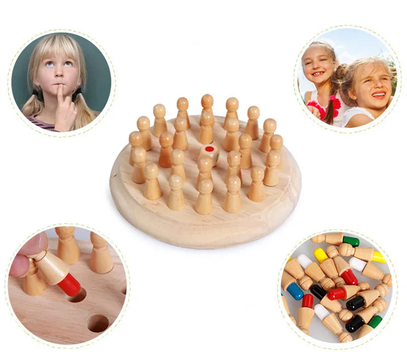 ELMAS Kids Color Cognitive Chess Game Fun Block Toy - Al Masam Stationery LLC