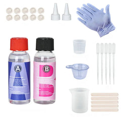 ELMAS Crystal Clear 100g Epoxy Resin Kit for Creative Crafts