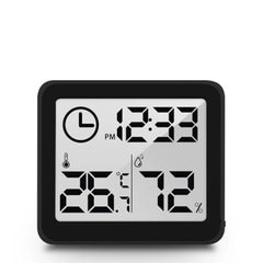 ELMAS Modern Digital Desk Clock with Temp & Humidity Display